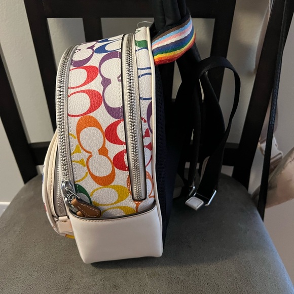 Coach Mini Court Backpack in Rainbow Pride - Picture 6 of 11